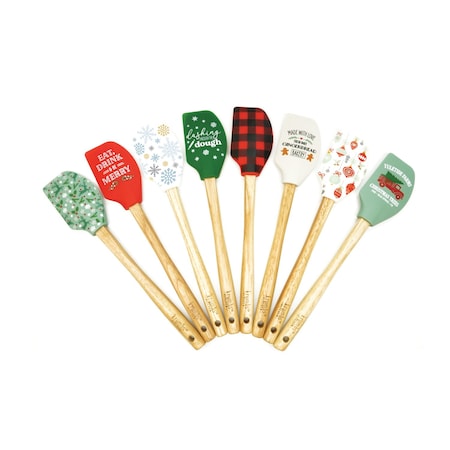 Krumbs Kitchen Krumbs Kitchen Assorted Silicone Christmas Spatula XKKSPT24